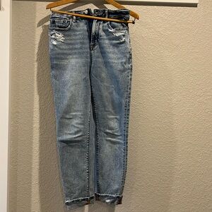 American Eagle distressed mom Jean